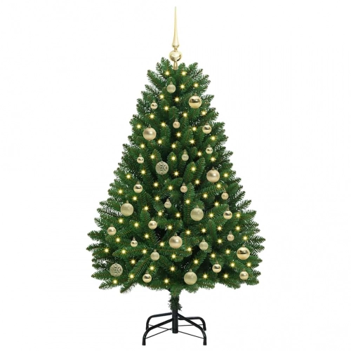 Mākslīgā Ziemassvētku Eglīte Zaļa 120 Cm Pvc Un Metāls Vidaxl