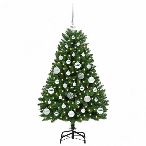 Mākslīgā Ziemassvētku Eglīte Zaļa 120 Cm Pvc Un Metāls Vidaxl