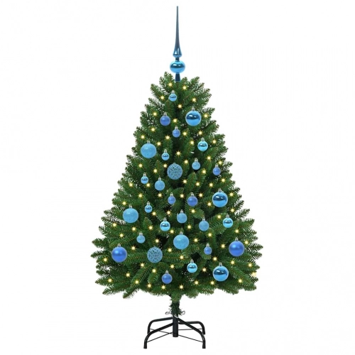 Mākslīgā Ziemassvētku Eglīte Zaļa 120 Cm Pvc Un Metāls Vidaxl