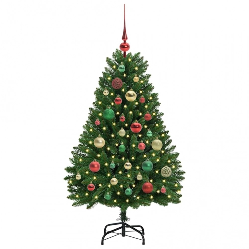 Mākslīgā Ziemassvētku Eglīte Zaļa 120 Cm Pvc Un Metāls Vidaxl