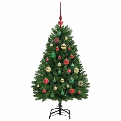 Mākslīgā Ziemassvētku Eglīte Zaļa 120 Cm Pvc Un Metāls Vidaxl
