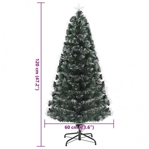 Mākslīgā Ziemassvētku Eglīte Zaļa 120 Cm Pvc Vidaxl