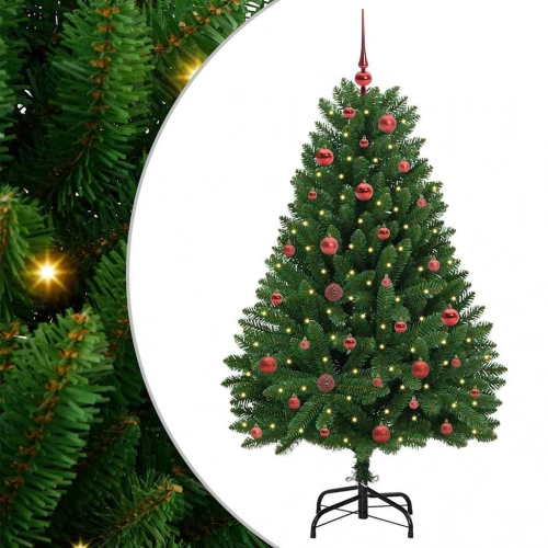 Mākslīgā Ziemassvētku Eglīte Zaļa 150 Cm Pvc Un Metāls Vidaxl