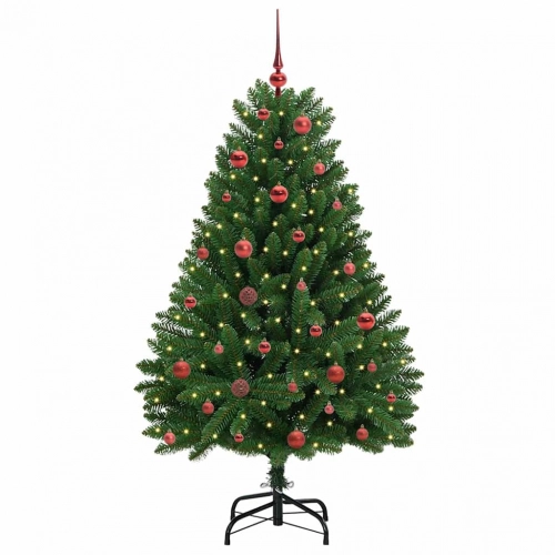 Mākslīgā Ziemassvētku Eglīte Zaļa 150 Cm Pvc Un Metāls Vidaxl