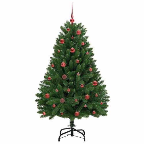 Mākslīgā Ziemassvētku Eglīte Zaļa 150 Cm Pvc Un Metāls Vidaxl