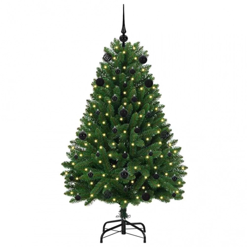 Mākslīgā Ziemassvētku Eglīte Zaļa 150 Cm Pvc Un Metāls Vidaxl