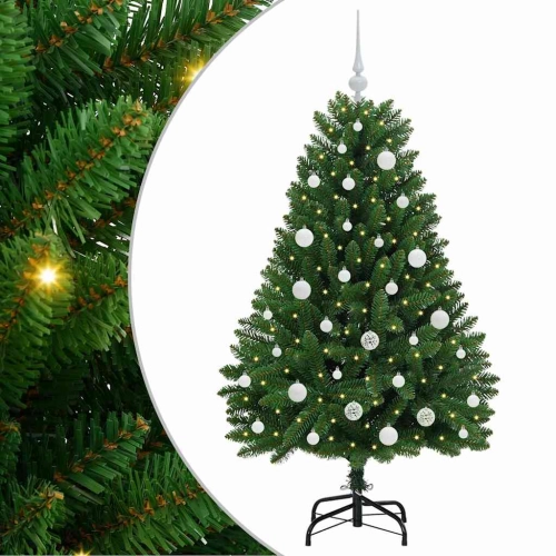 Mākslīgā Ziemassvētku Eglīte Zaļa 150 Cm Pvc Un Metāls Vidaxl