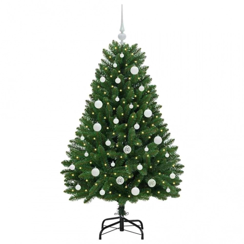 Mākslīgā Ziemassvētku Eglīte Zaļa 150 Cm Pvc Un Metāls Vidaxl