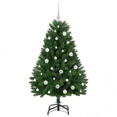Mākslīgā Ziemassvētku Eglīte Zaļa 150 Cm Pvc Un Metāls Vidaxl