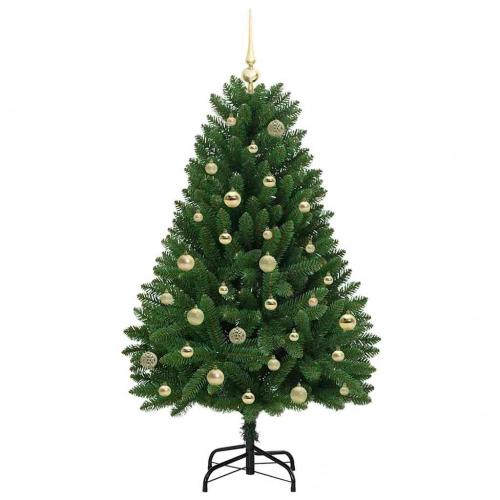 Mākslīgā Ziemassvētku Eglīte Zaļa 150 Cm Pvc Un Metāls Vidaxl