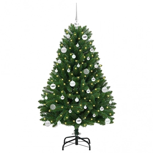 Mākslīgā Ziemassvētku Eglīte Zaļa 150 Cm Pvc Un Metāls Vidaxl