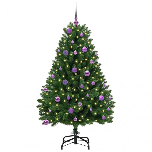 Mākslīgā Ziemassvētku Eglīte Zaļa 150 Cm Pvc Un Metāls Vidaxl