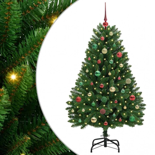Mākslīgā Ziemassvētku Eglīte Zaļa 150 Cm Pvc Un Metāls Vidaxl