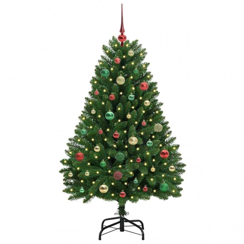 Mākslīgā Ziemassvētku Eglīte Zaļa 150 Cm Pvc Un Metāls Vidaxl