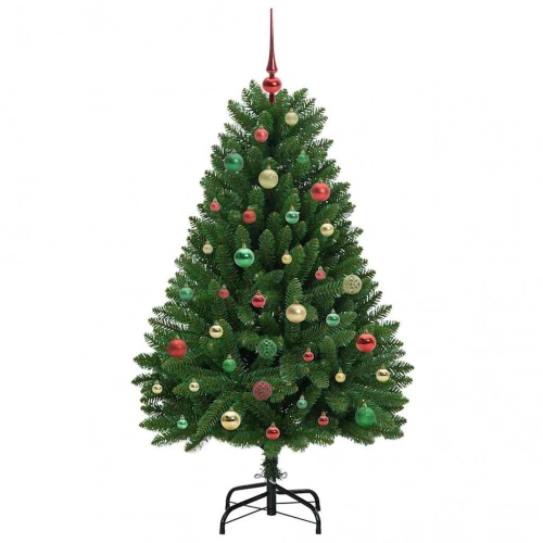 Mākslīgā Ziemassvētku Eglīte Zaļa 150 Cm Pvc Un Metāls Vidaxl