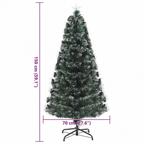 Mākslīgā Ziemassvētku Eglīte Zaļa 150 Cm Pvc Vidaxl