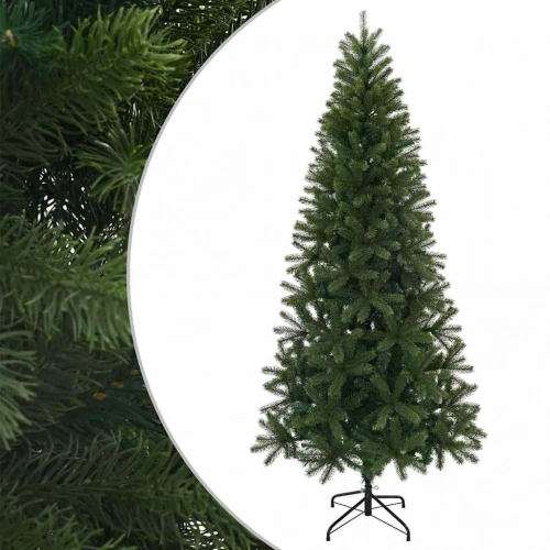 Mākslīgā Ziemassvētku Eglīte Zaļa 180 Cm Pvc, Pe Un Tērauds Vidaxl