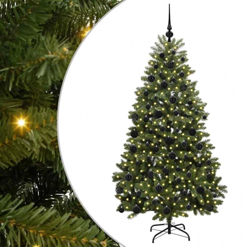 Mākslīgā Ziemassvētku Eglīte Zaļa 180 Cm Pvc Un Metāls Vidaxl