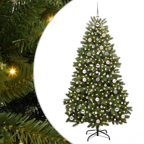 Mākslīgā Ziemassvētku Eglīte Zaļa 180 Cm Pvc Un Metāls Vidaxl