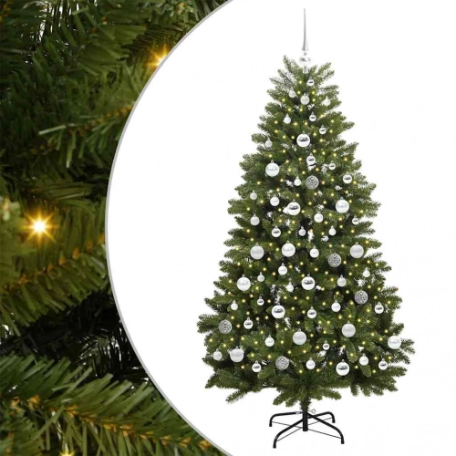 Mākslīgā Ziemassvētku Eglīte Zaļa 180 Cm Pvc Un Metāls Vidaxl