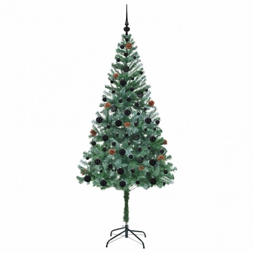 Mākslīgā Ziemassvētku Eglīte Zaļa 180 Cm Pvc Un Tērauds Vidaxl
