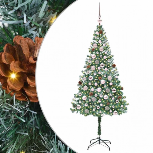 Mākslīgā Ziemassvētku Eglīte Zaļa 180 Cm Pvc Un Tērauds Vidaxl
