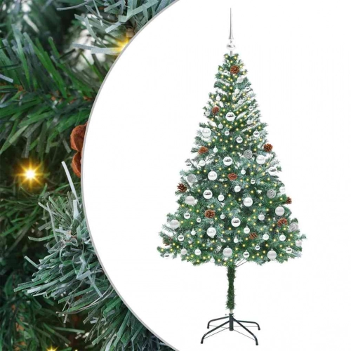 Mākslīgā Ziemassvētku Eglīte Zaļa 180 Cm Pvc Un Tērauds Vidaxl