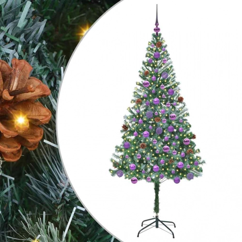 Mākslīgā Ziemassvētku Eglīte Zaļa 180 Cm Pvc Un Tērauds Vidaxl