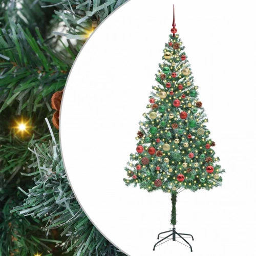 Mākslīgā Ziemassvētku Eglīte Zaļa 180 Cm Pvc Un Tērauds Vidaxl