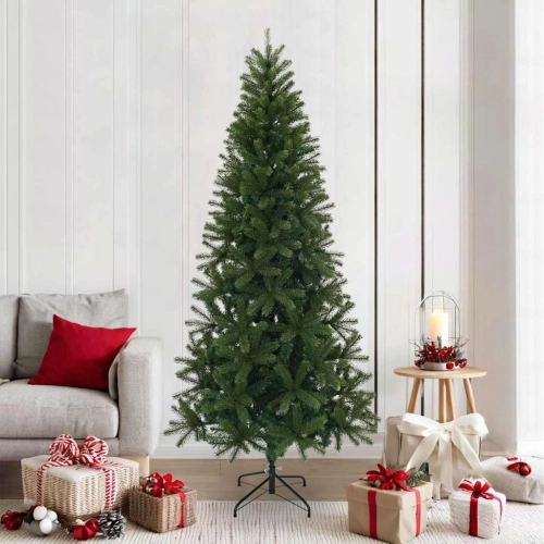 Mākslīgā Ziemassvētku Eglīte Zaļa 210 Cm Pvc, Pe Un Tērauds Vidaxl