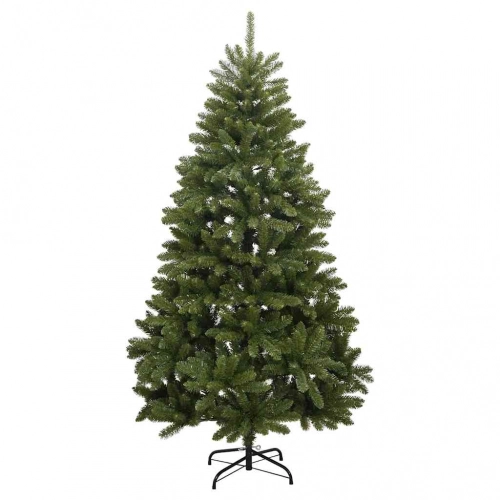 Mākslīgā Ziemassvētku Eglīte Zaļa 210 Cm Pvc Un Metāls Vidaxl