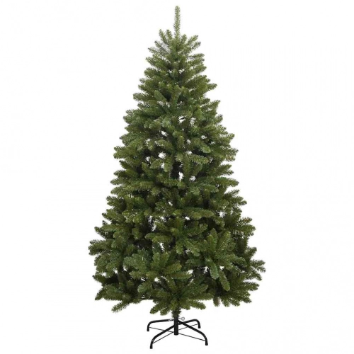 Mākslīgā Ziemassvētku Eglīte Zaļa 210 Cm Pvc Un Metāls Vidaxl