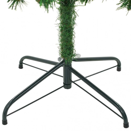 Mākslīgā Ziemassvētku Eglīte Zaļa 210 Cm Pvc Un Tērauds Vidaxl