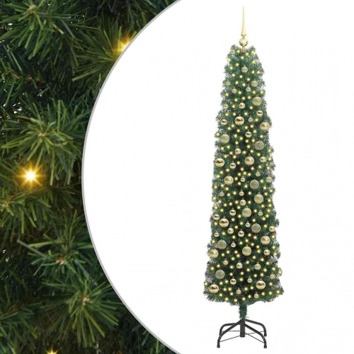Mākslīgā Ziemassvētku Eglīte Zaļa 210 Cm Pvc Vidaxl