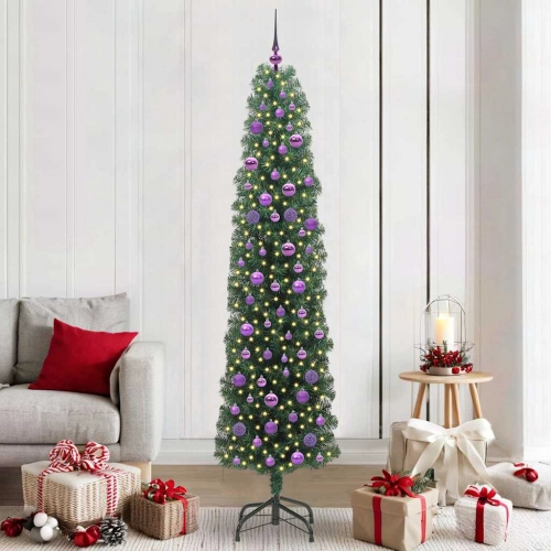Mākslīgā Ziemassvētku Eglīte Zaļa 210 Cm Pvc Vidaxl