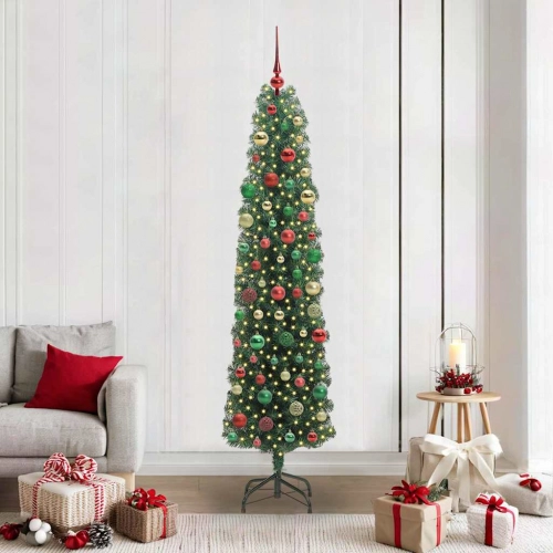Mākslīgā Ziemassvētku Eglīte Zaļa 210 Cm Pvc Vidaxl