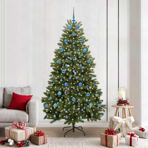 Mākslīgā Ziemassvētku Eglīte Zaļa 210 Cm Pvc Vidaxl