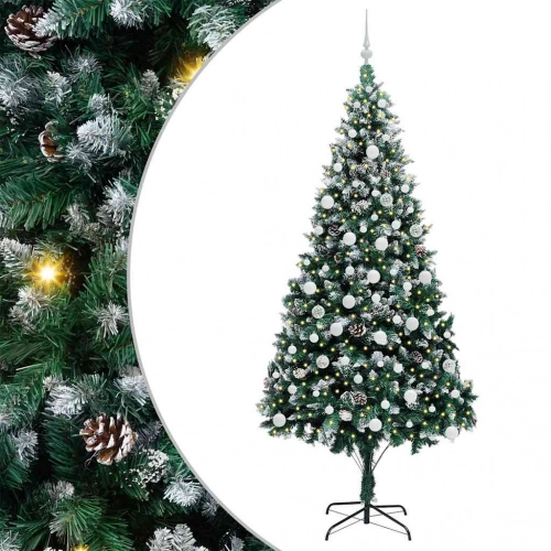 Mākslīgā Ziemassvētku Eglīte Zaļa 210 Cm Pvc Vidaxl
