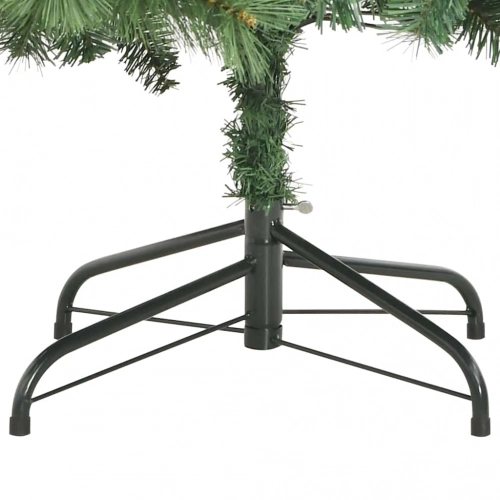 Mākslīgā Ziemassvētku Eglīte Zaļa 240 Cm Pvc Un Metāls Vidaxl