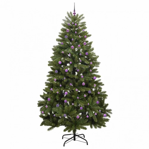 Mākslīgā Ziemassvētku Eglīte Zaļa 270 Cm Pvc Un Metāls Vidaxl