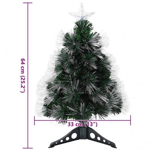 Mākslīgā Ziemassvētku Eglīte Zaļa 64 Cm Pvc Vidaxl