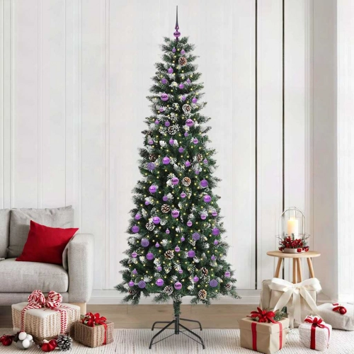 Mākslīgā Ziemassvētku Eglīte Zaļa 96 X 96 X 240 Cm Pvc Vidaxl