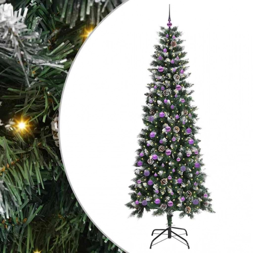 Mākslīgā Ziemassvētku Eglīte Zaļa 96 X 96 X 240 Cm Pvc Vidaxl