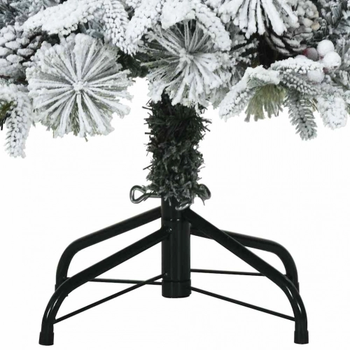 Mākslīgā Ziemassvētku Eglīte Zaļš Un Balts 120 Cm Pvc Vidaxl