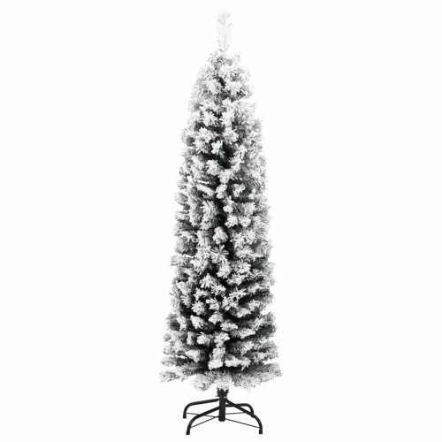 Mākslīgā Ziemassvētku Eglīte Zaļš Un Balts 150 Cm Pvc Vidaxl