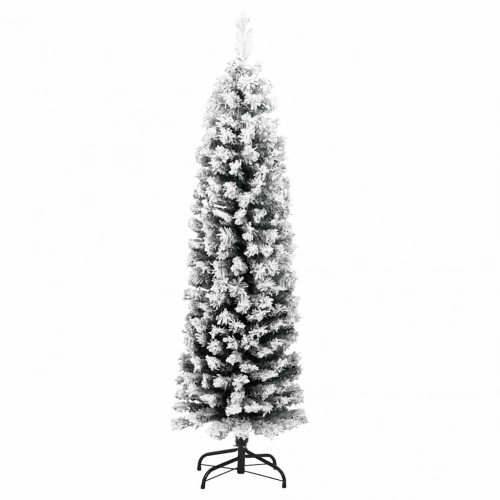 Mākslīgā Ziemassvētku Eglīte Zaļš Un Balts 150 Cm Pvc Vidaxl