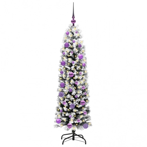 Mākslīgā Ziemassvētku Eglīte Zaļš Un Balts 150 Cm Pvc Vidaxl
