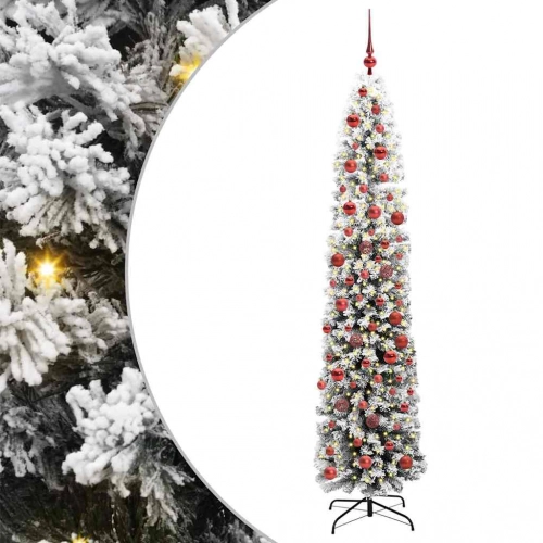 Mākslīgā Ziemassvētku Eglīte Zaļš Un Balts 180 Cm Pvc Vidaxl