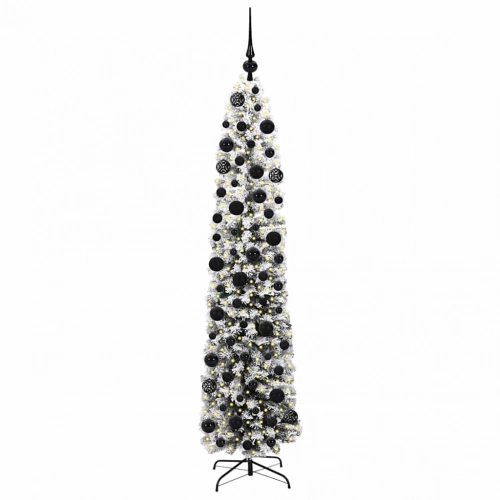 Mākslīgā Ziemassvētku Eglīte Zaļš Un Balts 180 Cm Pvc Vidaxl