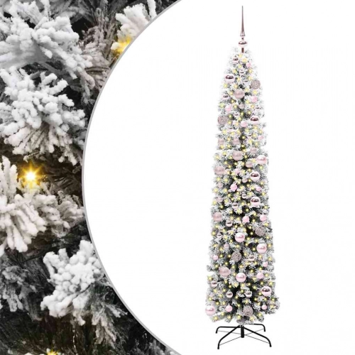 Mākslīgā Ziemassvētku Eglīte Zaļš Un Balts 180 Cm Pvc Vidaxl